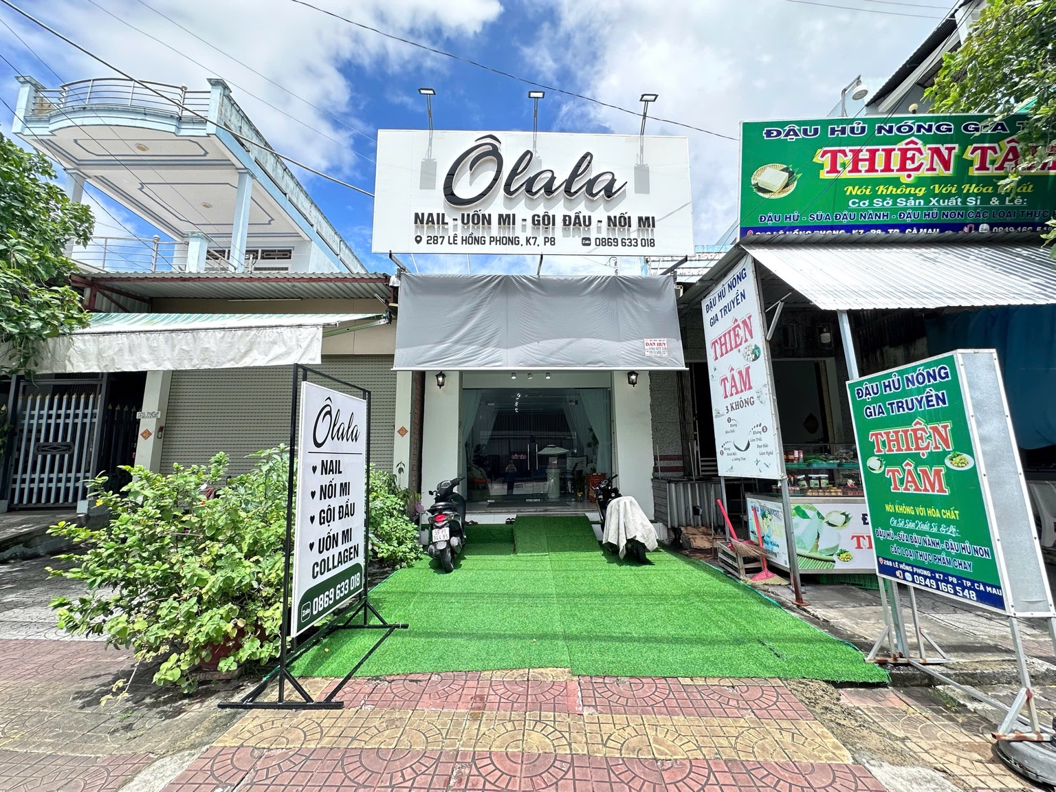 Riêng mặt tiền Ôlala tại 287 Lê Hồng Phong